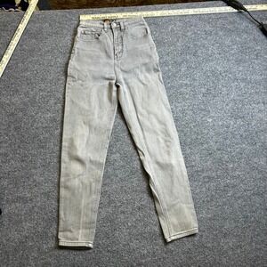 Route 66 Jeans Womens Size 7/8 Grey Stretch Fit High Waisted Denim Casual Pants